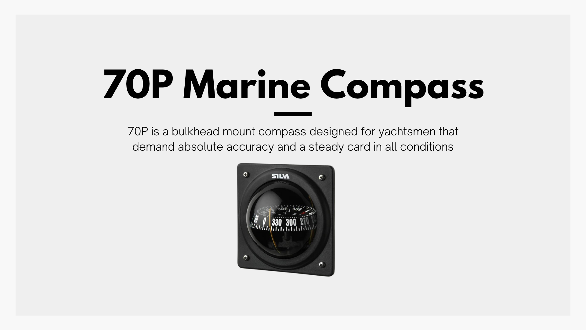 SILVA 70P SMALL BOAT MARINE COMPASS